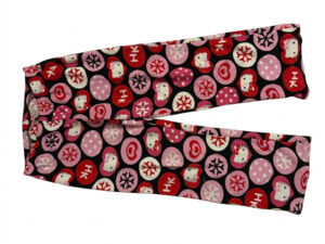 Hello Kitty Pink Snowflake Fleece Pajama Pants Medium